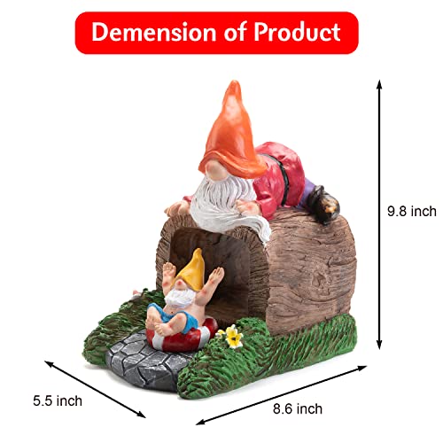 Vzvxcc Garden Statue For Gutter Downspout Extension Decoration,4 * 3" Inches Outdoor Downspout Extender Statues,Gnome Outdoor Decor,Garden Gutter Guard For Outsid Gutter Guardian Downspout Statue #TOP2