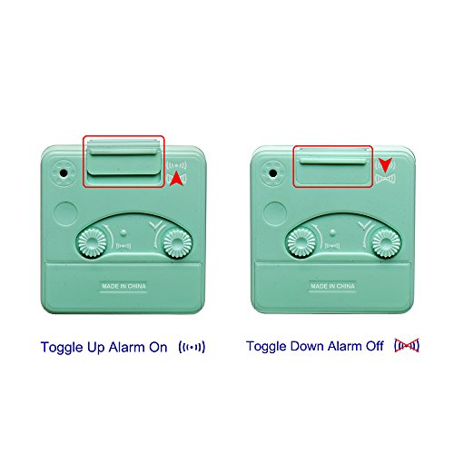 Peakeep Ultra Small, Battery Travel Alarm Clock With Snooze And Light, Silent With No Ticking Analog Quartz (Aquamarine) #TOP3