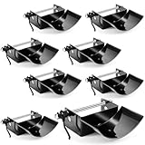 Abbylike 4 Pairs (8 Pieces) Jump Cups Metal Horse Jump Cups with Pin Fits Standards Uprights, Lightweight Durable for Hobby Horse Jumper Equestrian Activities