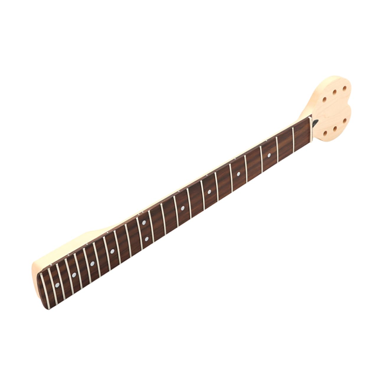BESTonZON Electric Guitar Neck for Music Electric Guitar Wooden Guitar Replacement Neck Heart-shaped Headstock
