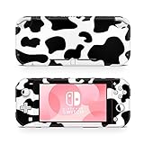 ZOOMHITSKINS Switch Lite Accessories, Compatible for Nintendo Switch Lite Skin, Cute Skins Cow Leopard Milk Dairy Moo, 3M Vinyl, Durable & Fit, Easy to Install, Made in The USA