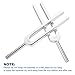 Solfeggio Tuning Fork Set, 9 Tuning Forks with Silicone Hammer (256 Hz, 288 Hz, 320 Hz, 341.3Hz, 384Hz, 426.6 Hz, 480 Hz, 512Hz)