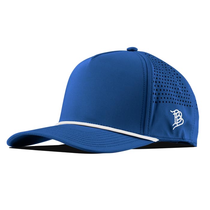 Image of Branded Bills Bare Curved 5 Panel Rope Hat for Men, Adjustable Snapback Golf Baseball Cap No Patch