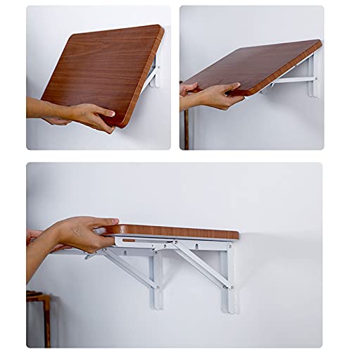 Bureau mural rabattable et établi en bois compact pour petit espace - 2