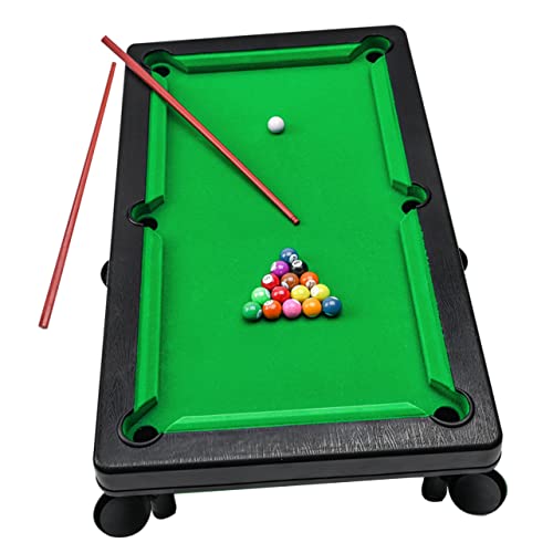 Toddmomy Mini Pool Table Game Toy for Boys and Girls Billiard Set for Boys Educational Game Table Interactive Family Fun