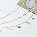 CASSIECA 8Pcs Cadena de Pelo para Mujeres Cadena de la Cabeza Retro...