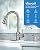 VFAUOSI RV Bath Faucets, Shower Faucet with Soap Dispenser for RV Sink, 3-Mode Kitchen Sink Faucet with Pull Down Sprayer Stainless Steel Single Handle Brushed Nickel