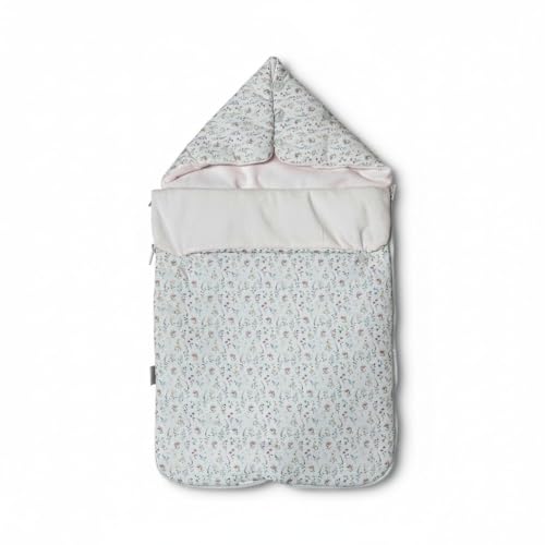 Saco Capazo Bebé Invierno Universal 75x40 cm – Manta Envolvente de Algodón Suave y Transpirable – Apto para Carrito, Cuna y Silla de Paseo – Fabricado en España