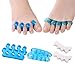 Gel Toe Separators, Toe Streightener for Relaxing Foot Pain, Bunions, Hammer Toes, Plantar Fasciitis, Hallux Valgus(6Pcs)