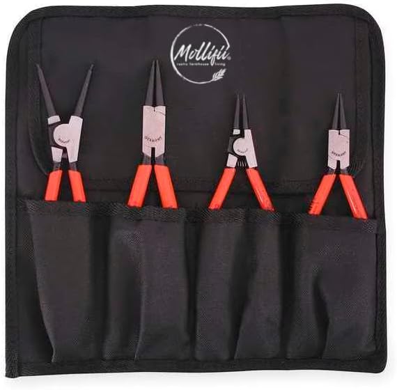 Retaining Ring Plier Set, 0 Deg., 4 pcs.