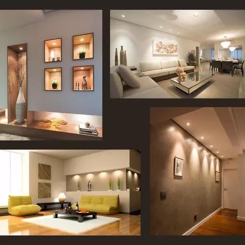 Kit 5 Lâmpadas Led Mini Dicroica 3,5w 3000k + Soquete GU10