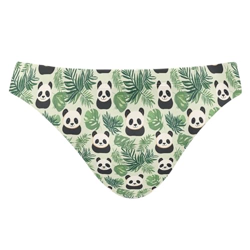 Cute Panda Swim Briefs for Men Swimsuit Bikini Swimwear S B0404205