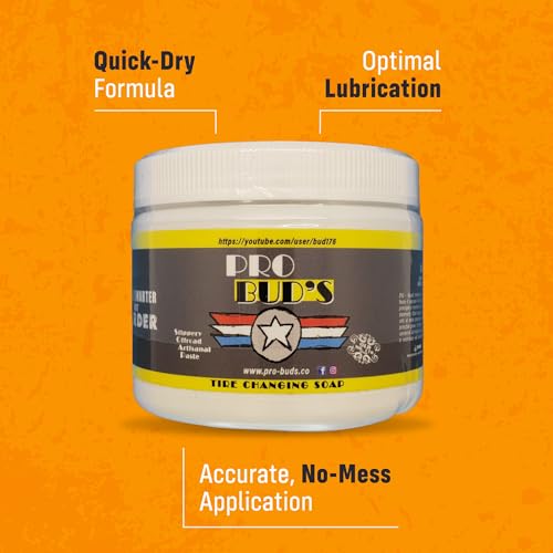 Image of Pro Bud's Tire Mounting Paste - Peerless Lubrication Tire Mounting Lube for Quick Changing and a Secure Fit - Slip-Resistant - 4 oz.