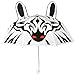 Zebra Childrens Safari Animal Shaped Umbrella with Curved Handle