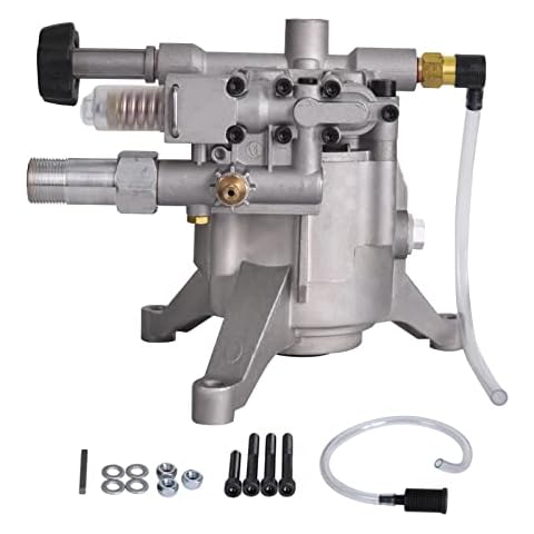 SurmountWay 3200 PSI Pressure Washer Pump Vertical 7/8" Shaft Replacement Power Washer Pump 2.4 GPM for 308653052,308653006, 202274GS(Vertical) Cover