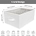 GRANNY SAYS Wardrobe Clothes Organizer, Drawer Organizers for Clothing, Closet Organizers and Storage, Organizer for Drawer, Pants, Jeans, T Shirt, Beige, 4-Pack