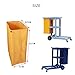 Replacement Janitorial Cart Bag-16 x 11 x 27inches, High Capacity Waterproof Thickened Housekeeping Commercial Janitorial Cleaning Cart Bag with 6 Brass Grommets - 23 Gallon (Yellow)