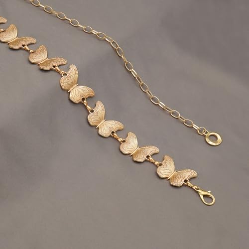 Waist Chain Belts Women Girls Metal Belly Link Adjustable Waist Belt for Jeans and Dress4