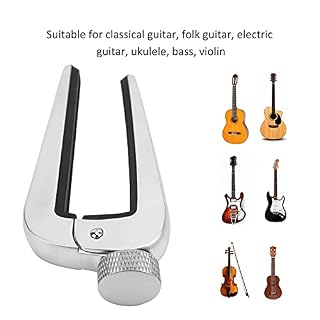 Capodastre de guitare, pince pour instrument à cordes, bouche de pince en silicone anti-chute réglable pour basse pour… – Image 2