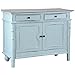 Sunset Trading Shabby Chic Cottage Buffet Cabinet, Sky blue, Limewash