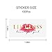 OTTAND Clear Lip Gloss Tube Labels, Lipgloss Stickers