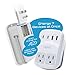 Ceptics World Travel Adapter Kit 2 USB-A, USB-C US Outlets, 20W/QC 18W Power Delivery, Surge Protection, SWADAPT Compatible for Europe, UK, China, Australia, Japan Perfect Laptop (WPS-5B)