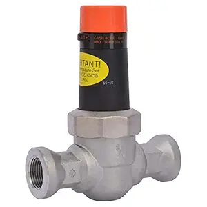 Cash Acme 22263-0045 Pressure Regulator, EB25 Threaded NPT Stainless Steel Valve, 3/4
