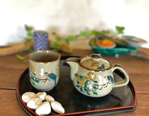 九谷焼急須 Amazon.co.jp: 百華園 九谷【急須ポット2点セット】小 金糸梅に鳥【裏