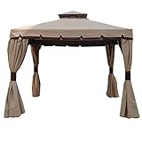 telo gazebo cipro 3x3  Gazebo Cipro 3x4 mt con tende teli laterali incluse telo impermeabile 100% MO456