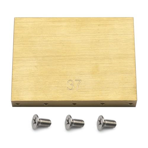 SAPHUE Height Sustain Brass Block for Tremolo System 50x8MM Fit FR Special Tremolo System Bridge (37MM)
