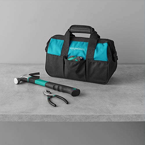 Amazon Basics Household Tool Set With Tool Bag - 165-Piece, Turquoise #TOP6