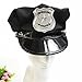 Soochat Police Hat Cop Hat Policeman Cap Police Cosplay Halloween Party Accessories
