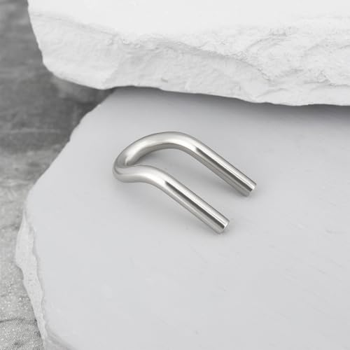 OTOTEC 8Pcs Motorrad Edelstahl Auspuff Frühling Haken 12x30mm U-Förmigen Montage Hardware