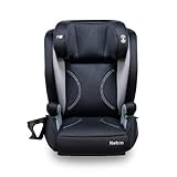 Nebio ジュニアシート ブースターに切替可能 リクライニング2段階切替 R129適合 軽量&取り回し楽々 シートベルト固定専用タイプ 3歳半から12歳頃までロングユース チャイルドシート ドリンクホルダー付き 洗えるメッシュカバー 取付簡単 シフトピット ShiftPit ネビオ Nebio