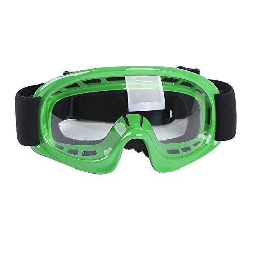 Slmoto Dot Youth Kids Helmet Motocross Offroad Street Helmet Motorcycle Helmet Dirt Bike Motocross Atv Green Flame Design Helmet+Goggles+Gloves #TOP6