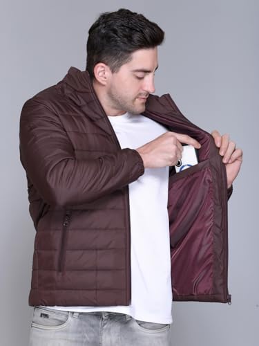 Image of RARE TIMES Men Puffer Jacket | Padded Jacket | Quilted Jacket | Trendy Winter Full Sleeve with Zipper Pocket Jacket (Pack of 1)