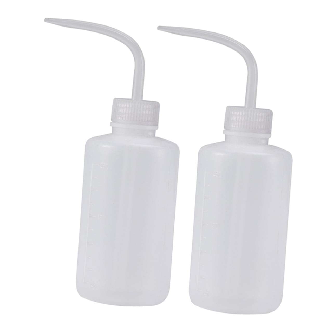 Veemoon Portable Pointed Spout Watering Bottle 2pcs Plastic Squeeze Pump Bottle for Lab Plant Nutrients Cleaning Needs