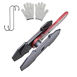 Tillonetiy Brake Caliper Compression Tool, 360° Adjustable Disc Brake Pad Spreader, Automotive Universal Caliper Piston Compressor Tool with 2PCS External Large Steel Plates