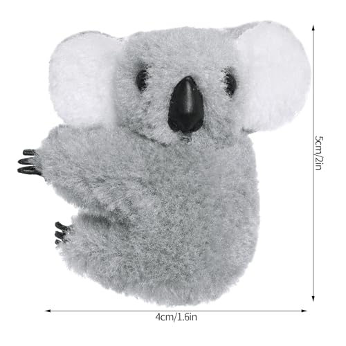 Image of 12pcs Koala Clip Sets - Grey and Khaki Pencil Toppers