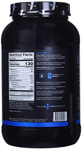 Rule 1 Proteins R1 Whey Blend, 28 Servings, Vanilla Ice Cream #TOP2