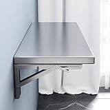 XLHWZS Robustes, faltbares Wandregal for Konzessionsfenster, Imbisswagen, Küche, Garage, Waschküche(90x30cm/35.4x11.8in)