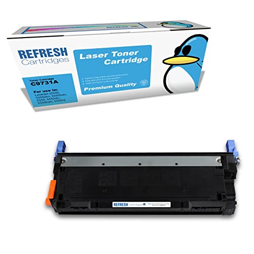 Image of Refresh Cartridges Remanufactured Toner Cartridge Replacement for HP C9731A (Cyan)