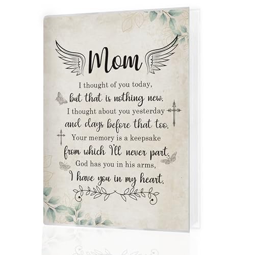 KJULYW Mom Memorial Gifts Photo Albums 4x6 Pictures, Memorial Gifts for Loss of Mom, Small Memory Photo Album Book for Remembrance Sympathy Gift for Loss of Mother
