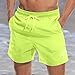 vxsvxm Fashion Short Mens Swim Trunks Boardshorts Quick Dry Swimwear with Mesh Lining/Pockets Yellow