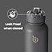BOTTLE BOTTLE Insulated Water Bottle with Straw 1180ml(40oz) Sports Stainless Steel Water Bottles with Handle Lid Outdoors Drink Flask for Pills (gray) BOTTLE BOTTLE Insulated Water Bottle with Straw 1180ml(40oz) Sports Stainless Steel Water Bottles with Handle Lid Outdoors Drink Flask for Pills (gray)