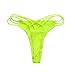 MORCHAN Femmes Sexy Bottoms Maillot de Bain Bikini Maillots de Bain Cheeky String V Maillot de Bain (XL, Jaune Fluorescent)