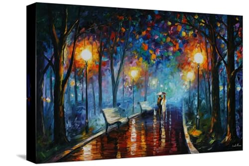 ART.COM Stretched Canvas Print Misty Mood by Leonid Afremov, 18