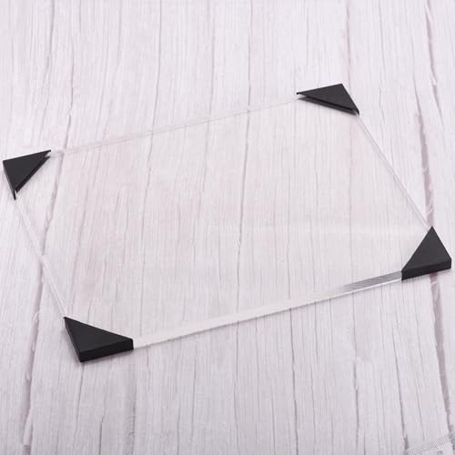 Image of uxcell 10Pcs Plastic Corner Protectors 10x95mm Triangle Shape Glass Corner Guards Cushion for Corner Protection of Glass, Mirror, Tile, Black