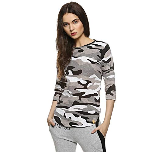 Image of PINACOLADA Striped Women Round Neck Purple T-Shirt
