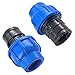Produktbild PE Rohr Verschraubung 25mm x 3/4 Zoll Innengewinde Schnellkupplung Fitting Klemmverbinder Klemmverschraubung Verbrinder - 2 Stück